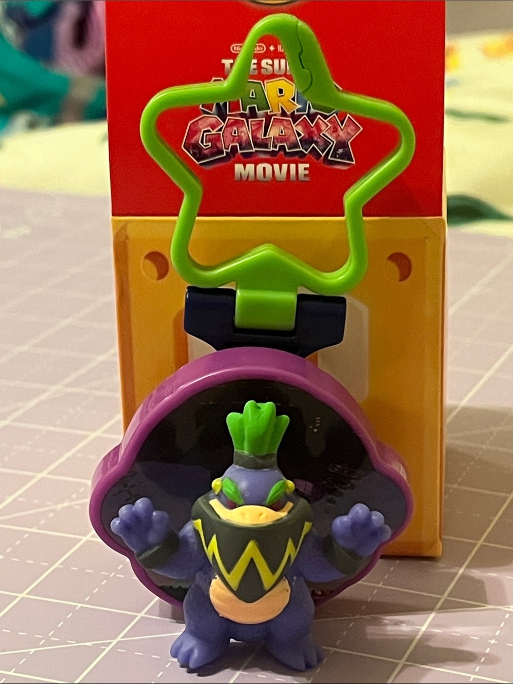 McDonald’s Happy Meal Super Mario Galaxy Movie Wonder Bowser Jr Toy #3 Bag Charm